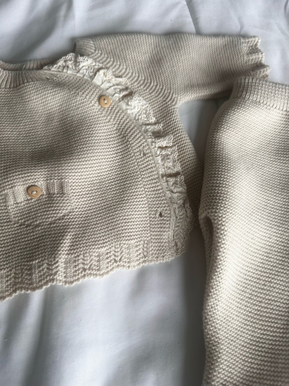 Valentina Newborn Knit Set in Beige